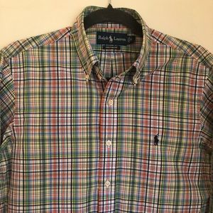 Polo Ralph Lauren Custom Fit Plaid Casual. S